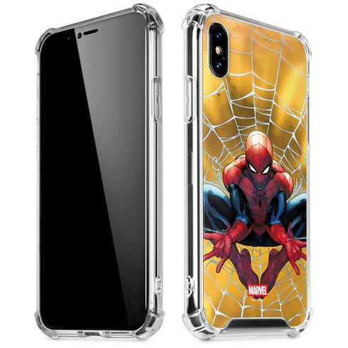 Marvel Spiderman Web Shooting iPhone X/XS Clear Case