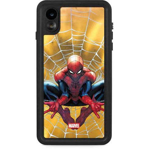 Marvel Spiderman Web Shooting iPhone XR Waterproof Case