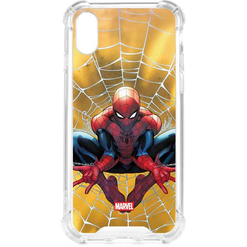 Marvel Spiderman Web Shooting iPhone XS Clear Case