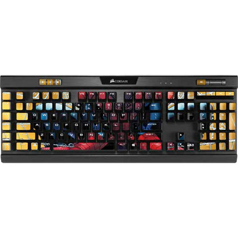 Marvel Spiderman Web Shooting K95 RGB PLATINUM Mechanical Gaming Keyboard Skin