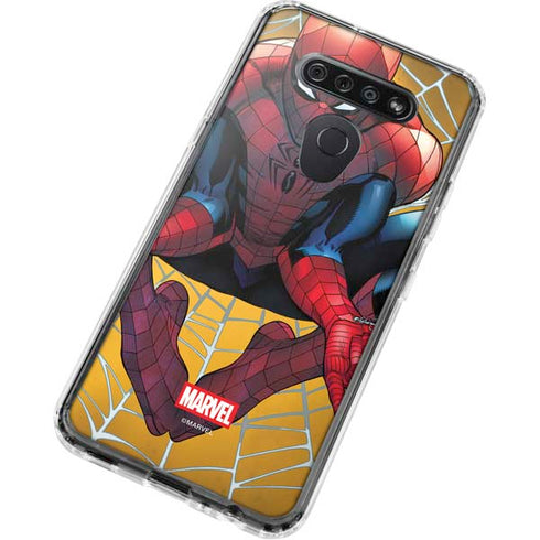 Marvel Spiderman Web Shooting LG K51/Q51 Clear Case