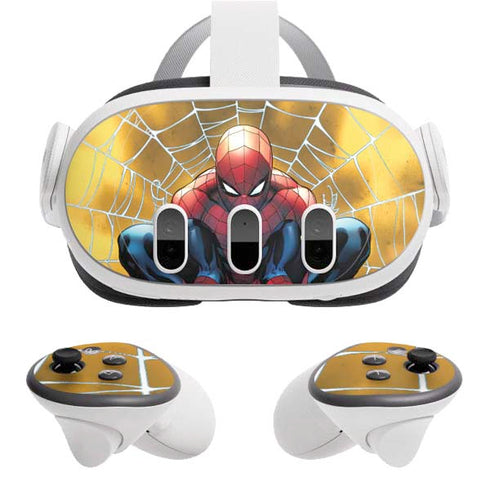 Marvel Spiderman Web Shooting Meta Quest 3 Skin