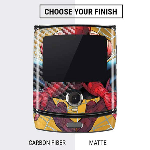 Marvel Spiderman Web Shooting Motorola RAZR Skin