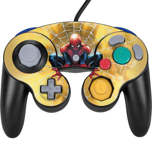 Marvel Spiderman Web Shooting Nintendo GameCube Controller Skin