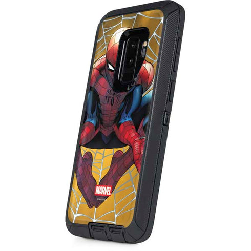 Marvel Spiderman Web Shooting Otterbox Defender Galaxy Skin