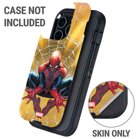 Marvel Spiderman Web Shooting Otterbox Defender iPhone Skin