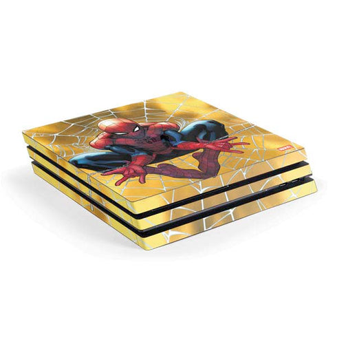 Marvel Spiderman Web Shooting PS4 Pro Console Skin