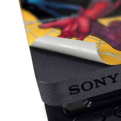 Marvel Spiderman Web Shooting PS4 Slim Skin