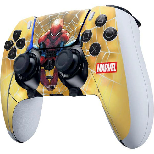 Marvel Spiderman Web Shooting PS5 DualSense Edge Pro Controller Skin