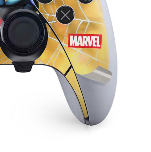 Marvel Spiderman Web Shooting PS5 DualSense Edge Pro Controller Skin