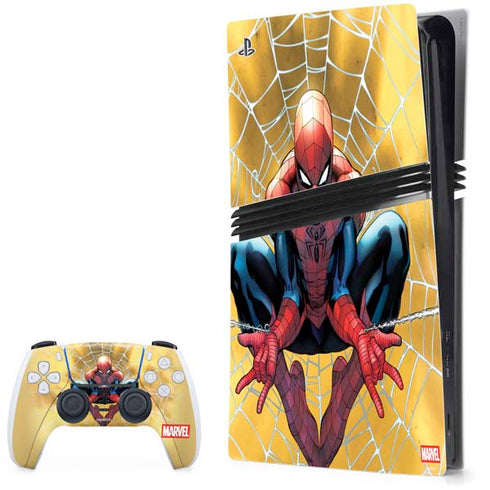 Marvel Spiderman Web Shooting PS5 Pro Bundle Skin