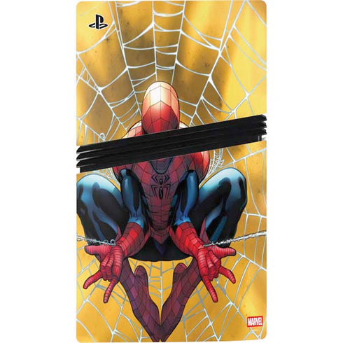 Marvel Spiderman Web Shooting PS5 Pro Console Skin