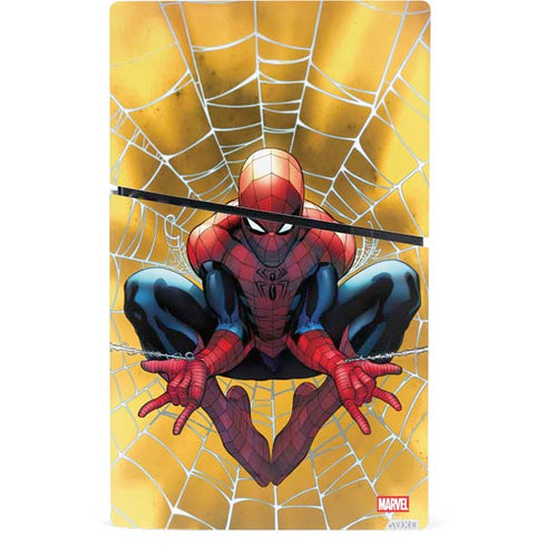 Marvel Spiderman Web Shooting PS5 Slim Digital Edition Console Skin