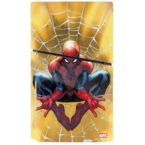 Marvel Spiderman Web Shooting PS5 Slim Disk Console Skin