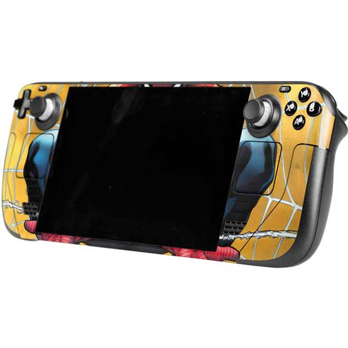 Marvel Spiderman Web Shooting Steam Deck Handheld Gaming Computer OLED Skin