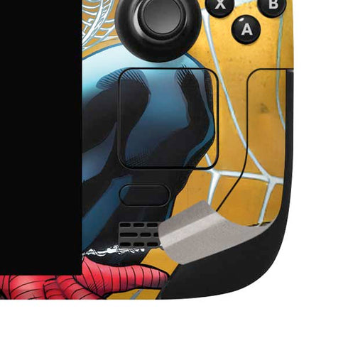 Marvel Spiderman Web Shooting Steam Deck Handheld Gaming Computer OLED Skin