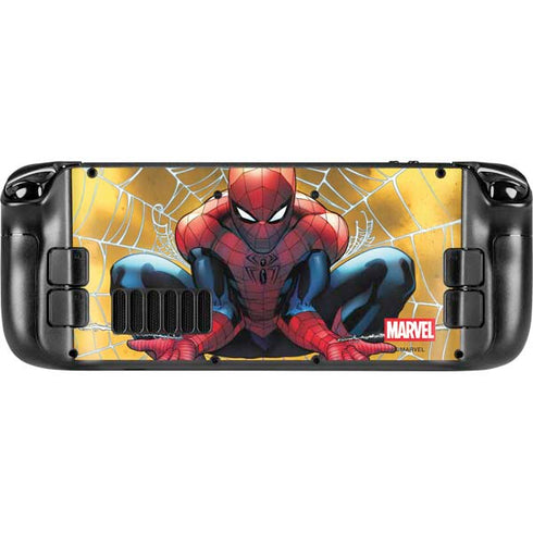 Marvel Spiderman Web Shooting Steam Deck Handheld Gaming Computer Skin