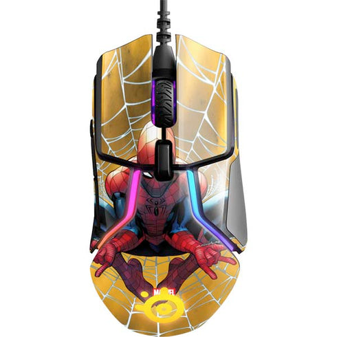 Marvel Spiderman Web Shooting SteelSeries Rival 600 Gaming Mouse Skin