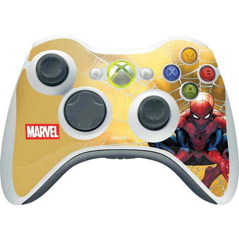 Marvel Spiderman Web Shooting Xbox 360 Wireless Controller Skin