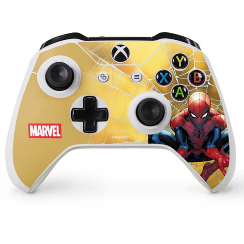 Marvel Spiderman Web Shooting Xbox One X Controller Skin
