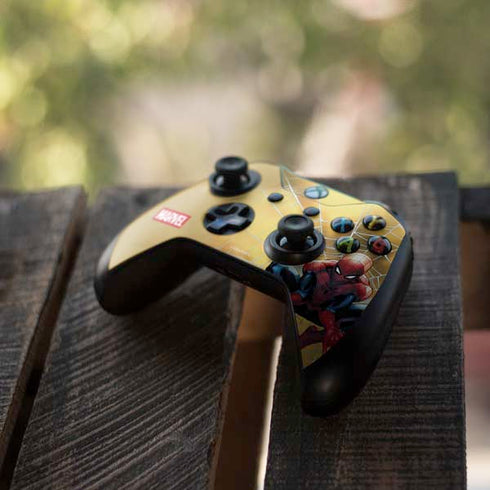 Marvel Spiderman Web Shooting Xbox One X Controller Skin