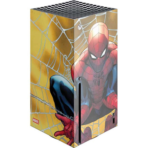 Marvel Spiderman Web Shooting Xbox Series X Console Skin