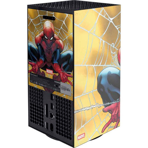 Marvel Spiderman Web Shooting Xbox Series X Console Skin
