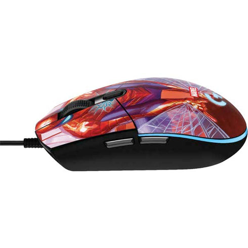 Marvel Spiderman Web Slinger G203 Prodigy RGB Wired Gaming Mouse Skin
