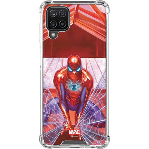 Marvel Spiderman Web Slinger Galaxy A12 Clear Case