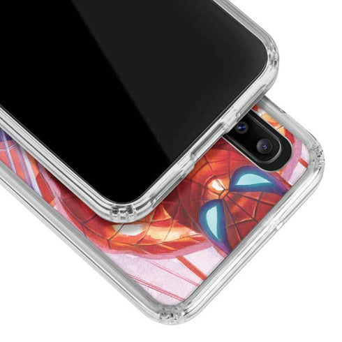 Marvel Spiderman Web Slinger Galaxy A20 Clear Case