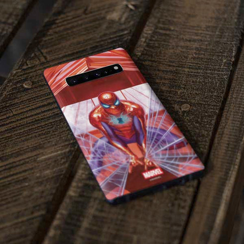 Marvel Spiderman Web Slinger Galaxy S10 Skin