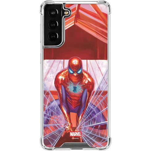 Marvel Spiderman Web Slinger Galaxy S21 FE Clear Case