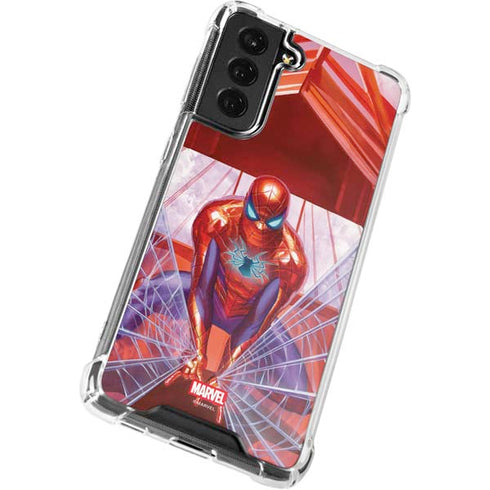 Marvel Spiderman Web Slinger Galaxy S21 FE Clear Case