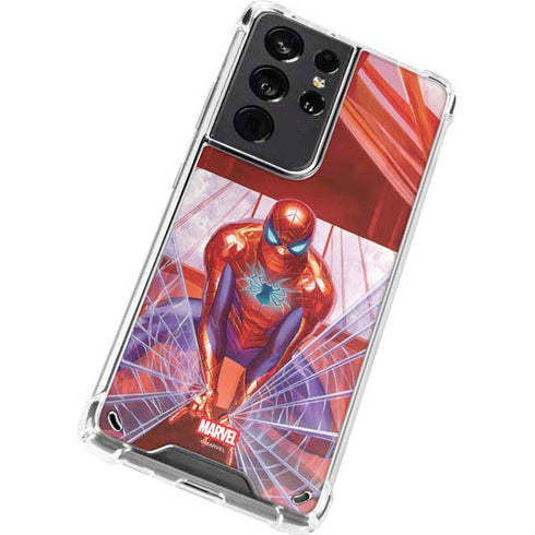Marvel Spiderman Web Slinger Galaxy S21 Ultra 5G Clear Case