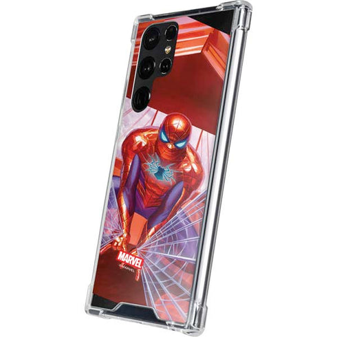 Marvel Spiderman Web Slinger Galaxy S22 Ultra Clear Case