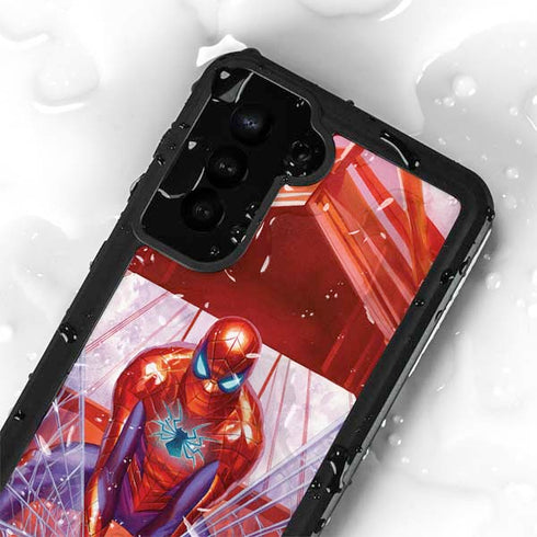 Marvel Spiderman Web Slinger Galaxy S23 Plus Waterproof Case