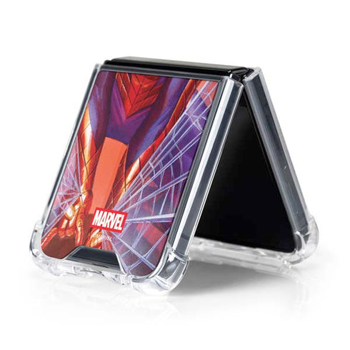 Marvel Spiderman Web Slinger Galaxy Z Flip5 5G Clear Case