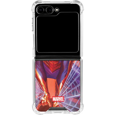 Marvel Spiderman Web Slinger Galaxy Z Flip6 Clear Case