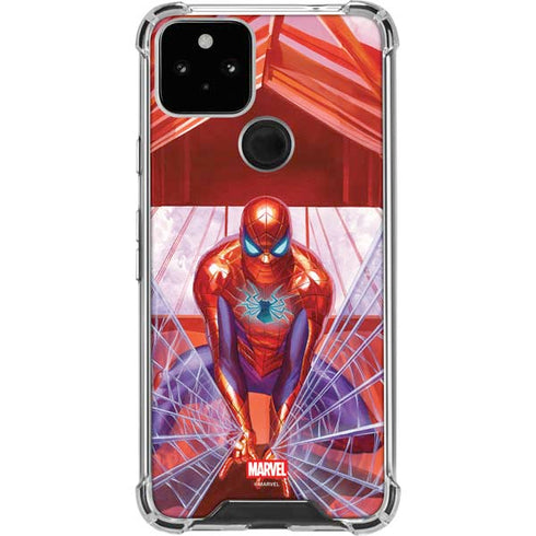 Marvel Spiderman Web Slinger Google Pixel 5 Clear Case