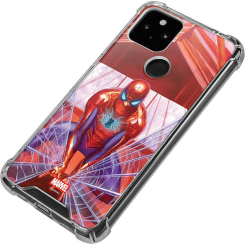 Marvel Spiderman Web Slinger Google Pixel 5 Clear Case