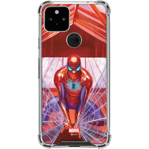 Marvel Spiderman Web Slinger Google Pixel 5a 5G Clear Case