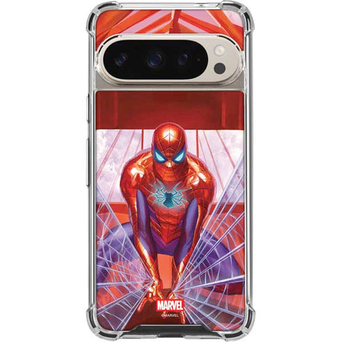 Marvel Spiderman Web Slinger Google Pixel 9 Pro XL Clear Case