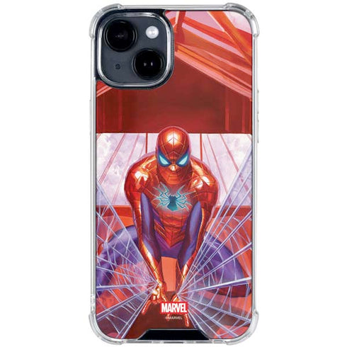 Marvel Spiderman Web Slinger iPhone 14 Plus Clear Case