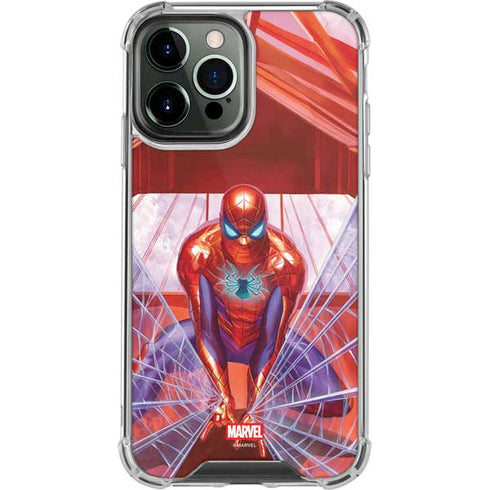 Marvel Spiderman Web Slinger iPhone 14 Pro Max Clear Case