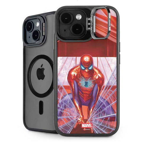 Marvel Spiderman Web Slinger iPhone 15 Plus Kickstand Case
