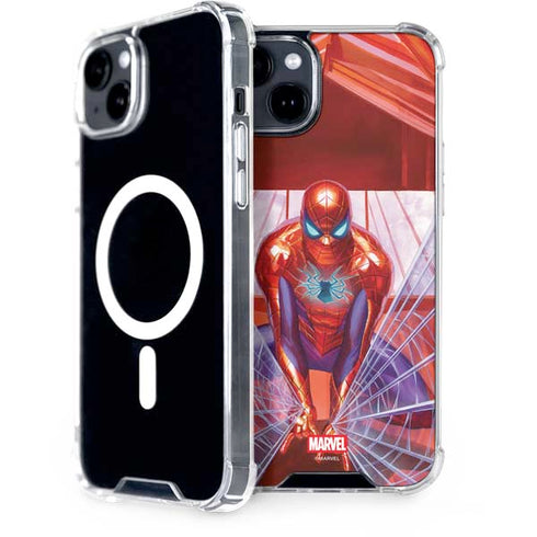 Marvel Spiderman Web Slinger iPhone 15 Plus MagSafe Case