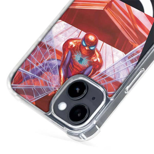 Marvel Spiderman Web Slinger iPhone 15 Plus MagSafe Case