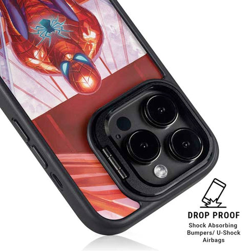 Marvel Spiderman Web Slinger iPhone 15 Pro Kickstand Case