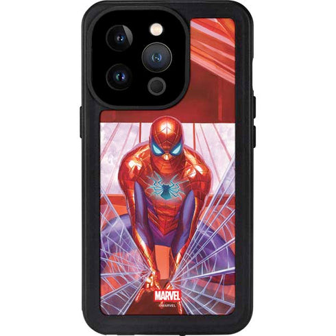 Marvel Spiderman Web Slinger iPhone 15 Pro Waterproof Case