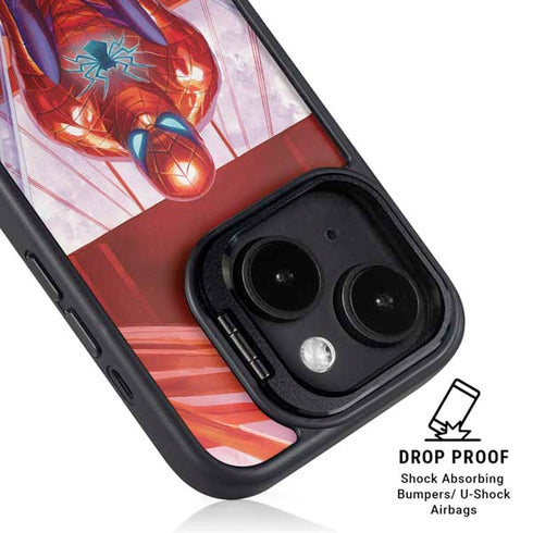 Marvel Spiderman Web Slinger iPhone 16 Kickstand Case